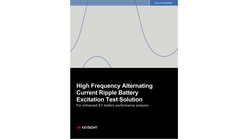 High Frequency Alternating Current Ripple Battery Excitation Test Solution
